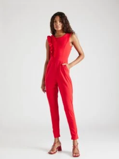 Wal G Lange Jumpsuits Jumpsuit HANI Dames Rood -Wal G d6e94e80d2f3a8b912ad79fa40d0a0e7