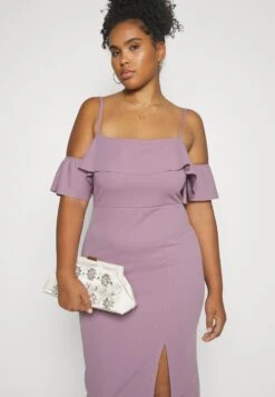 Andy Ruffle Midi - Jerseyjurk - Mauve Pink 10 Andy Ruffle Midi - Jerseyjurk - Mauve Pink -Wal G d709a4506ecf42b9abf7836ff32dcb39