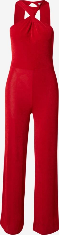 Wal G Lange Jumpsuits Jumpsuit Dames Vuurrood
