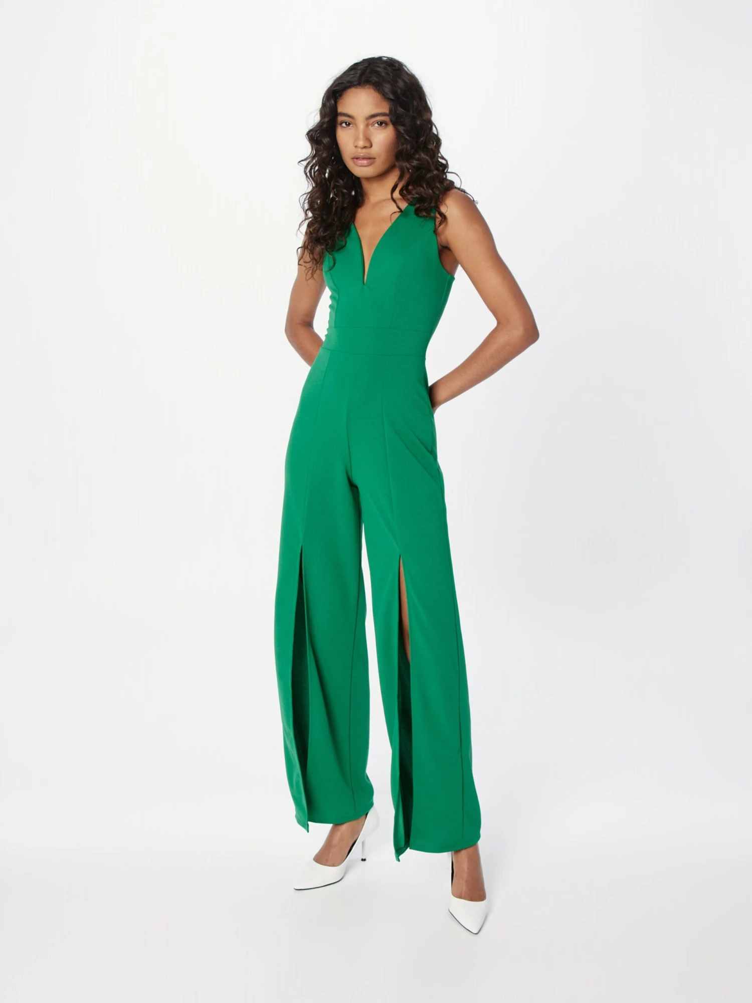 Wal G Lange Jumpsuits Jumpsuit STEVEN Dames Grasgroen 3 Wal G Lange Jumpsuits Jumpsuit STEVEN Dames Grasgroen - Afbeelding 3