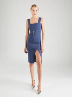 Wal G Midi Jurken Jurk JUMINA Dames Marine -Wal G e2d228a54b0ee30ad198de32e25c7250