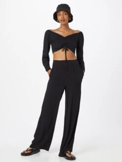 Wal G Longsleeves Shirt KELLY Dames Zwart -Wal G e75dd3c08483525f2342e433a48ea0ec