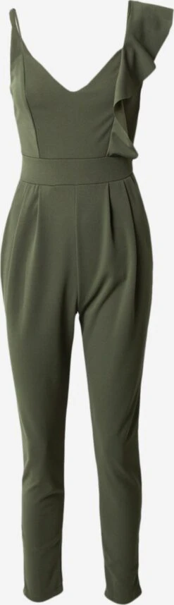 Wal G Lange Jumpsuits Jumpsuit IMAANI Dames Kaki