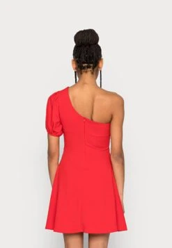 Wal G Zalora One Sleeve Skater Dress - Jerseyjurk - Red -Wal G eb09cb681b1848198450bc14808ad7de