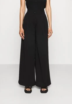 Velisha Wide Leg Trouser - Broek - Black