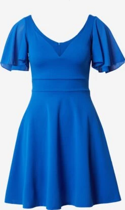 Wal G Mini Jurken Jurk KARA Dames Royal Blue/koningsblauw