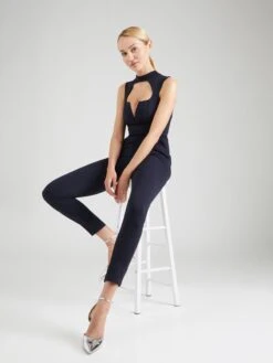 Wal G Lange Jumpsuits Jumpsuit Dames Navy -Wal G f0032db166ca57d3db1df88e4de48663
