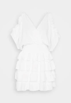 Wal G Cruise Collection Sanjila Ruffle Dress - Jurk - White 10 Wal G Cruise Collection Sanjila Ruffle Dress - Jurk - White -Wal G f52201847297402280f9dc8e52a0e340