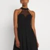 Wal G Bernice Skater Dress - Jerseyjurk - Black