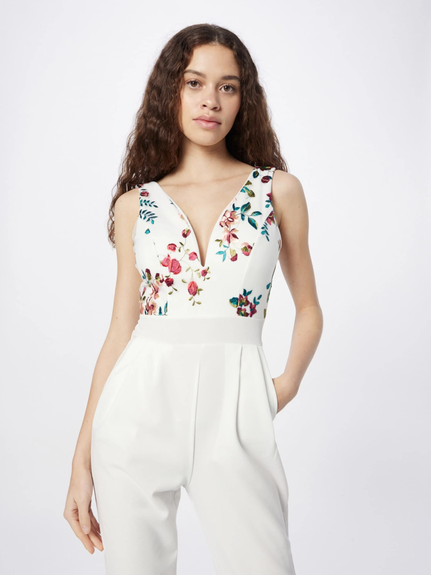 Wal G Lange Jumpsuits Jumpsuit Dames Wit 2 Wal G Lange Jumpsuits Jumpsuit Dames Wit - Afbeelding 2