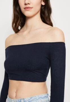 Wal G Hollie Off Shoulder Crop - Longsleeve - Navy 11 Wal G Hollie Off Shoulder Crop - Longsleeve - Navy -Wal G fad3961ba67744cc92784dbce86825d3