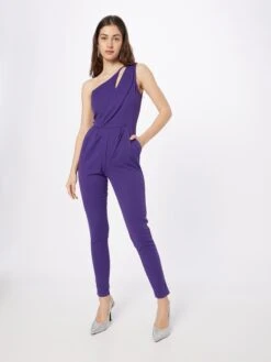 Wal G Lange Jumpsuits Jumpsuit MICA Dames Pruim -Wal G fbdfbe32cb5bd91528cb2ec9dbe862f9
