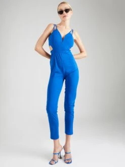 Wal G Lange Jumpsuits Jumpsuit JADE Dames Royal Blue/koningsblauw -Wal G fdb4de24006cae49ea56a9d25ef21ff2
