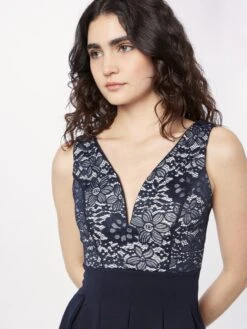 Wal G Mini Jurken Jurk BELLE Dames Navy -Wal G feab4c4f5d03489a216e50e13be9a3fe