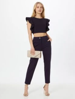 Wal G T-shirts Shirt OLLI Dames Nachtblauw -Wal G ffdf3b5e38cc6373318a059de6455a57